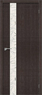 Межкомнатная дверь   Порта-51 SA Wenge Crosscut Silver Art 200*60,  модерн,  остекленные,  Композитный мебельный щит на основе высококачественного соснового бруса и MDF, тамбурат, HDF. spBRV089-0029 - фото 3833226