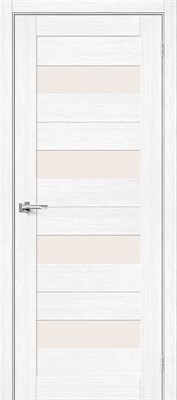 Межкомнатная дверь   Порта-23 Snow Veralinga Magic Fog 200*35,  модерн,  остекленные,  Композитный мебельный щит на основе высококачественного соснового бруса и MDF. spBRV082-0319 - фото 3833256