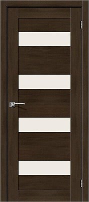 Межкомнатная дверь   Легно-23 Dark Oak Magic Fog 200*60,  модерн,  остекленные,  Композитный мебельный щит на основе высококачественного соснового бруса и MDF. spBRV005-0450 - фото 3833458