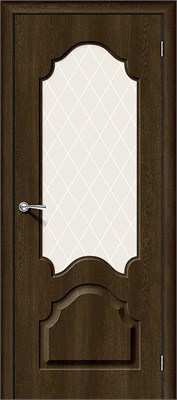 Межкомнатная дверь   Скинни-33 Dark Barnwood White Сrystal 200*60,  классика,  остекленные,  Брус хвойных пород, МДФ, сотовый наполнитель. spBRV146-0435 - фото 3833738