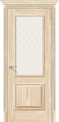 Межкомнатная дверь   Классико-13 Без отделки White Сrystal 200*60,  классика,  остекленные,  Отборный массив сосны, без сучков. spBRV056-0319 - фото 3833828