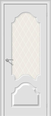 Межкомнатная дверь   Скинни-33 Fresco White Сrystal 200*60,  классика,  остекленные,  Брус хвойных пород, МДФ, сотовый наполнитель. spBRV146-0486 - фото 3833931