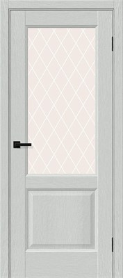 Межкомнатная дверь   Неоклассик-33 Grey Wood White Сrystal 200*60,  неоклассика,  остекленные,  Композитный мебельный щит на основе высококачественного соснового бруса и древесных плит. spBRV153-0857 - фото 3833955