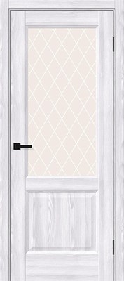 Межкомнатная дверь   Неоклассик-33 Riviera Ice White Сrystal 200*60,  неоклассика,  остекленные,  Композитный мебельный щит на основе высококачественного соснового бруса и древесных плит. spBRV153-0881 - фото 3833957