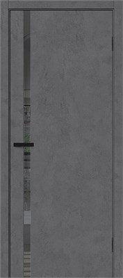 Межкомнатная дверь   Браво-1.55 Slate Art Mirox Grey 200*60,  модерн,  остекленные, spBRV153-1023 - фото 3834056