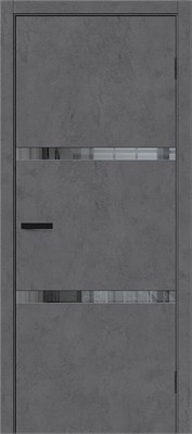 Межкомнатная дверь   Браво-2.55 Slate Art Mirox Grey 200*60,  модерн,  остекленные, spBRV153-1047 - фото 3834063