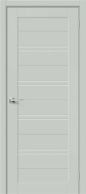 Межкомнатная дверь   Браво-28 Grey Matt Magic Fog 200*60,  модерн,  остекленные, spBRV066-0126 - фото 3834078