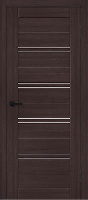 Межкомнатная дверь   Браво-28 Wenge Melinga Magic Fog 200*60,  модерн,  остекленные, spBRV153-1124 - фото 3834160