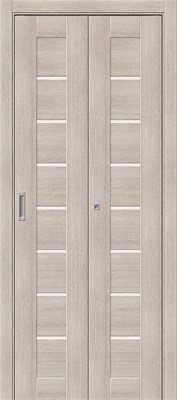 Межкомнатная дверь   Браво-22 Cappuccino Melinga Magic Fog 200*35,  модерн,  остекленные, spBRV153-1144 - фото 3834276