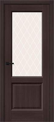 Межкомнатная дверь   Неоклассик-33 Wenge Melinga White Сrystal 200*60,  неоклассика,  остекленные,  Композитный мебельный щит на основе высококачественного соснового бруса и древесных плит. spBRV153-1407 - фото 3834319