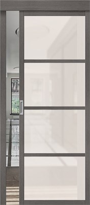 Межкомнатная дверь   Твигги-11.3 Grey Melinga Magic Fog 200*60,  модерн,  остекленные, spBRV153-1439 - фото 3834357