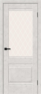 Межкомнатная дверь   Прима-3 Look Art White Сrystal 200*60,  неоклассика,  остекленные,  Композитный мебельный щит на основе высококачественного соснового бруса и древесных плит. spBRV153-1497 - фото 3834388