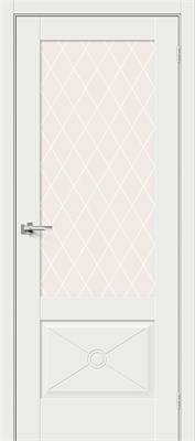Межкомнатная дверь   Прима-13.Ф2.0.0 White Matt White Сrystal 200*60,  неоклассика,  остекленные, spBRV066-0240 - фото 3834447