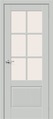 Межкомнатная дверь   Прима-13.Ф7.0.1 Grey Matt Magic Fog 200*60,  неоклассика,  остекленные, spBRV066-0289 - фото 3834528