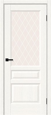 Межкомнатная дверь   Неоклассик-35 White Wood White Сrystal 200*60,  неоклассика,  остекленные,  Композитный мебельный щит на основе высококачественного соснового бруса и древесных плит. spBRV153-1658 - фото 3834543