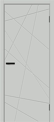 Межкомнатная дверь   Граффити-5.Д Grey Pro 200*60,  модерн,  глухие, spBRV146-1579 - фото 3834546
