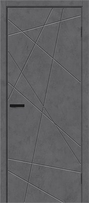 Межкомнатная дверь   Граффити-5.Д Slate Art 200*60,  модерн,  глухие, spBRV153-1678 - фото 3834553