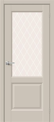 Межкомнатная дверь   Неоклассик-33 Cream Silk White Сrystal 200*60,  неоклассика,  остекленные, spBRV169-0189 - фото 3834666