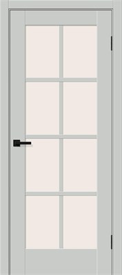 Межкомнатная дверь   Прима-11.1 Grey Silk Magic Fog 200*60,  неоклассика,  остекленные, spBRV169-0269 - фото 3834677