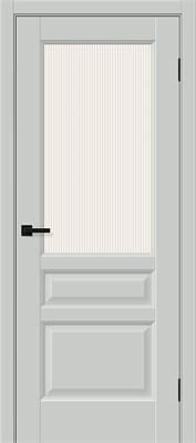 Межкомнатная дверь   Неоклассик-35 Grey Silk Magic Moru 200*60,  неоклассика,  остекленные, spBRV169-0400 - фото 3834780