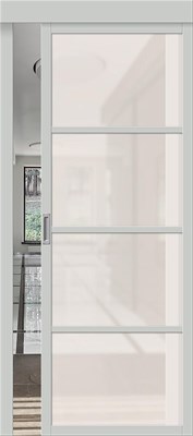 Межкомнатная дверь   Твигги-11.3 Grey Silk Magic Fog 200*60,  модерн,  остекленные, spBRV169-0353 - фото 3834788