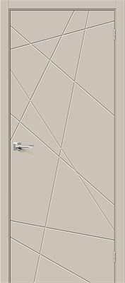 Межкомнатная дверь   Граффити-5 Creamy 200*60,  модерн,  глухие,  Брус хвойных пород, МДФ, сотовый наполнитель. spBRV013-1414 - фото 3834799