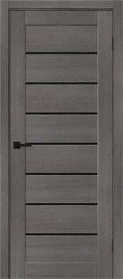 Межкомнатная дверь   Браво-22 Grey Melinga Black Shine 200*60,  модерн,  глухие, spBRV153-4339 - фото 3834823