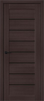 Межкомнатная дверь   Браво-22 Wenge Melinga Black Shine 200*60,  модерн,  глухие, spBRV153-4355 - фото 3834824