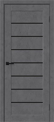 Межкомнатная дверь   Браво-22 Slate Art Black Shine 200*60,  модерн,  глухие, spBRV153-4392 - фото 3834886