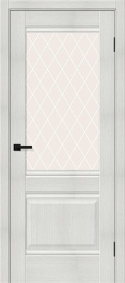 Межкомнатная дверь   Прима-3 Bianco Melinga White Сrystal 200*60,  неоклассика,  остекленные,  Композитный мебельный щит на основе высококачественного соснового бруса и древесных плит. spBRV153-7341 - фото 3835150
