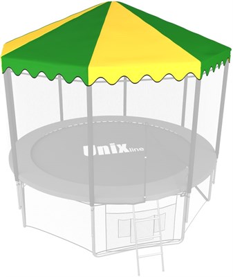 Крыша для батута UNIX Line 8 ft Green/Yellow msk25 unt_ROU8GR - фото 3844992