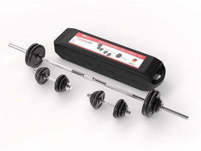 Набор гантелей и штанга UNIX Fit в кейсе 50 кг msk25 unt_DBKITU50 - фото 3845045