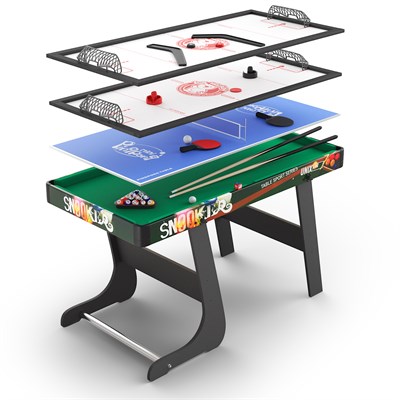 Игровой стол складной UNIX Line Трансформер 4 в 1 (125х63 cм) msk25 unt_GTMFU125X63CL - фото 3845233