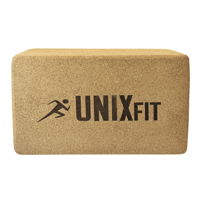 Блок для йоги и фитнеса UNIX Fit пробковый 22.5 х 15 х 7.5 см, 1 шт msk25 unt_YBU200GCR - фото 3845296