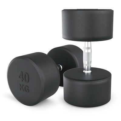 Гантель UNIX Fit PRO круглая обрезиненная 40 кг, 2 шт. msk25 unt_DBRND40PBKx2 - фото 3845593