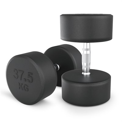 Гантель UNIX Fit PRO круглая обрезиненная 37,5 кг, 2 шт. msk25 unt_DBRND37_5PBKx2 - фото 3845594