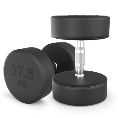 Гантель UNIX Fit PRO круглая обрезиненная 30 кг, 2 шт. msk25 unt_DBRND30PBKx2 - фото 3845597