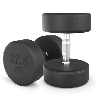 Гантель UNIX Fit PRO круглая обрезиненная 27,5 кг, 2 шт. msk25 unt_DBRND27_5PBKx2 - фото 3845598