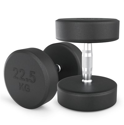 Гантель UNIX Fit PRO круглая обрезиненная 22,5 кг, 2 шт. msk25 unt_DBRND22_5PBKx2 - фото 3845600