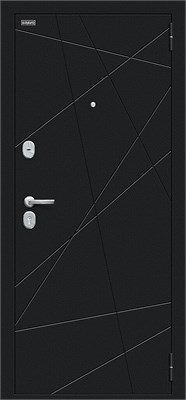 Дверь входная Bravo R Граффити-5, Букле черное/Slate Art 205*96 Правое sp2510BR_033-2138 - фото 3855637