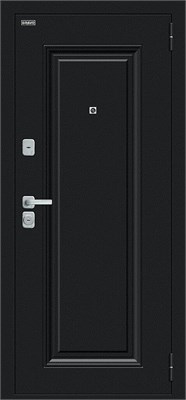Дверь входная Bravo R Мило МФ/BChrome, Букле черное/Wenge Melinga 205*86 Правое sp2510BR_033-2603 - фото 3855761