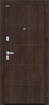 Дверь входная Bravo R Прайм/BChrome, Almon/Wenge Melinga 205*86 Левое sp2510BR_033-2478 - фото 3856167