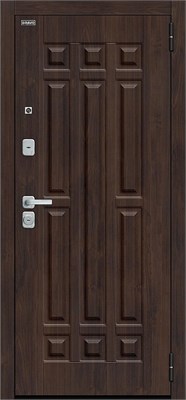 Дверь входная  205*86 Bravo R Форм/BChrome, Almon/Cappuccino Melinga, Левое с зеркалом sp2510BR_033-2498