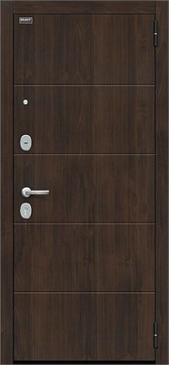 Дверь входная  205*86 Bravo R Флэт Kale, Almon/Off-white, Правое с зеркалом sp2510BR_033-1829