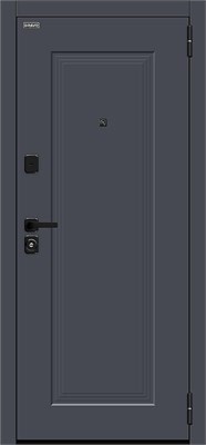 Дверь входная  205*86 Bravo R Айкон/SBlack, Graphite Shell/White Silk, Левое sp2510BR_033-2702