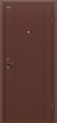 Дверь входная уличная от -25 до +40  гр С, 205*98 Bravo  Door Out 101, Антик Медь/Антик Медь, Правое sp2510BR_033-0297