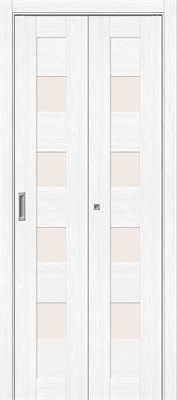 Межкомнатная складная дверь Браво-23, Snow Melinga / Magic Fog, Эко Шпон, 200*35 sp2510BR_091-1645 - фото 3857222