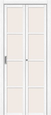 Межкомнатная складная дверь Твигги-11.3, Snow Melinga / Magic Fog, Эко Шпон, 200*40 sp2510BR_153-1640 - фото 3857259