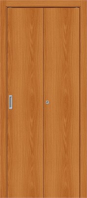 Межкомнатная складная дверь Гост-0, Л-12 (МиланОрех), Финиш Флекс, 200*40 Без усиления sp2510BR_092-0502 - фото 3857277