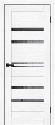 Межкомнатная  дверь Браво-30, Snow Melinga / Mirox Grey, Эко Шпон, 200*90 sp2510BR_153-1492 - фото 3858259